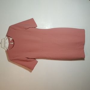H&M Pastel Peach 10 fitted dress with open back